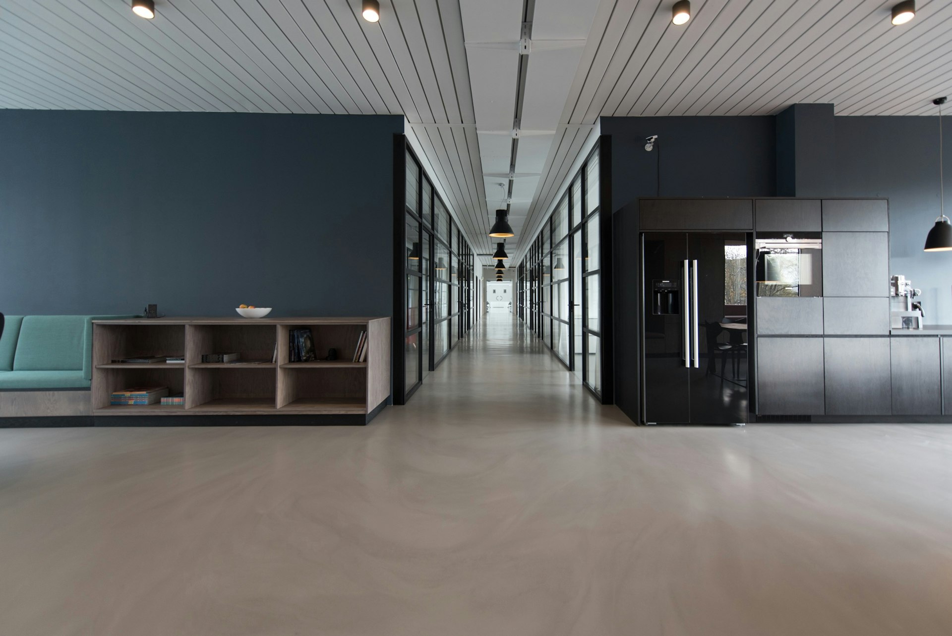 Modern commercial interior workspace